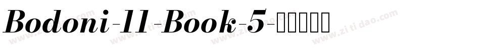 Bodoni-11-Book-5字体转换