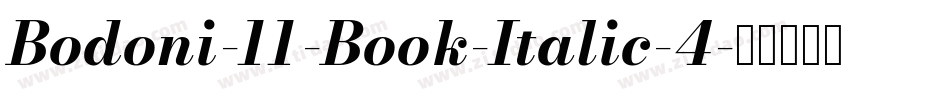 Bodoni-11-Book-Italic-4字体转换