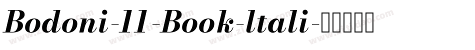Bodoni-11-Book-ltali字体转换