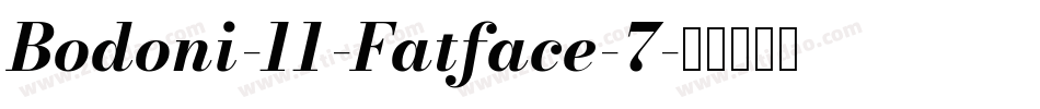 Bodoni-11-Fatface-7字体转换