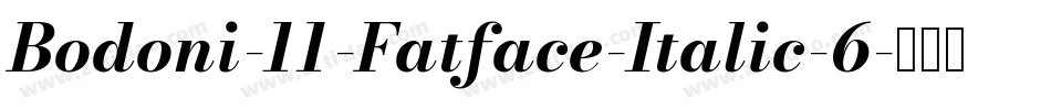 Bodoni-11-Fatface-Italic-6字体转换