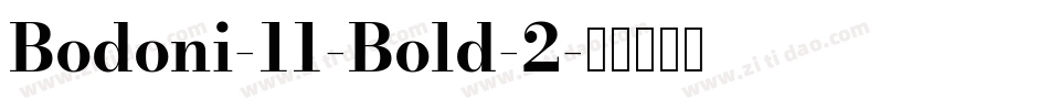 Bodoni-11-Bold-2字体转换
