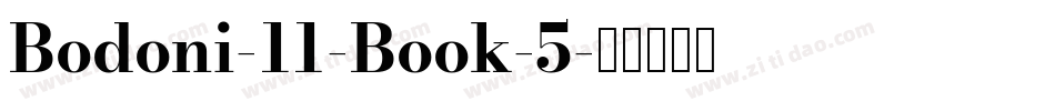 Bodoni-11-Book-5字体转换