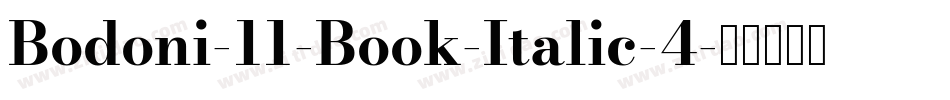 Bodoni-11-Book-Italic-4字体转换