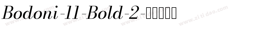 Bodoni-11-Bold-2字体转换