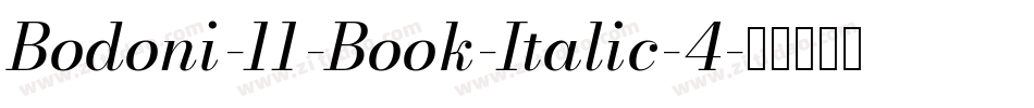 Bodoni-11-Book-Italic-4字体转换