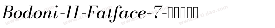 Bodoni-11-Fatface-7字体转换