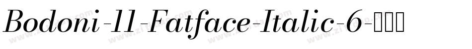 Bodoni-11-Fatface-Italic-6字体转换