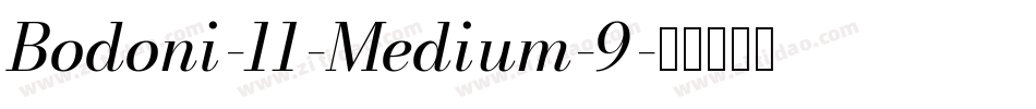 Bodoni-11-Medium-9字体转换