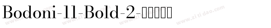 Bodoni-11-Bold-2字体转换