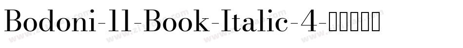Bodoni-11-Book-Italic-4字体转换