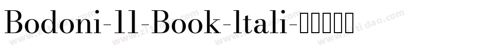 Bodoni-11-Book-ltali字体转换