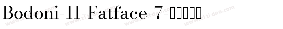 Bodoni-11-Fatface-7字体转换