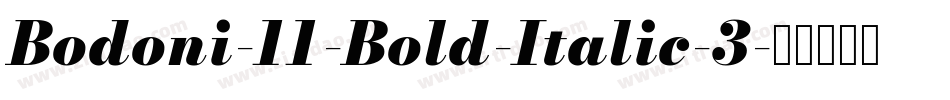 Bodoni-11-Bold-Italic-3字体转换