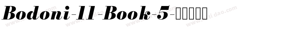 Bodoni-11-Book-5字体转换