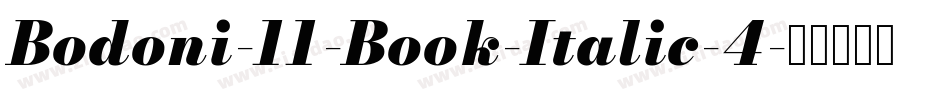 Bodoni-11-Book-Italic-4字体转换