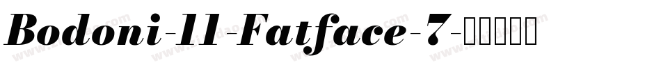 Bodoni-11-Fatface-7字体转换