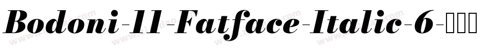 Bodoni-11-Fatface-Italic-6字体转换