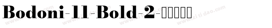 Bodoni-11-Bold-2字体转换