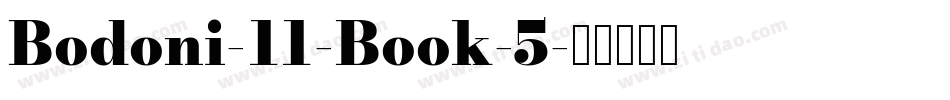 Bodoni-11-Book-5字体转换