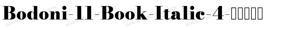 Bodoni-11-Book-Italic-4字体转换