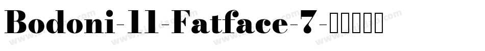 Bodoni-11-Fatface-7字体转换