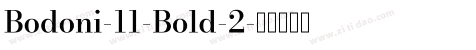 Bodoni-11-Bold-2字体转换