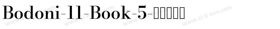 Bodoni-11-Book-5字体转换