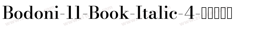 Bodoni-11-Book-Italic-4字体转换