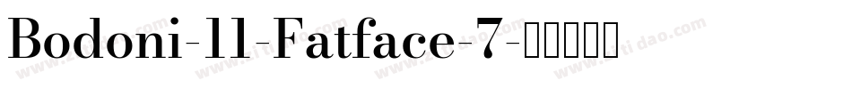 Bodoni-11-Fatface-7字体转换