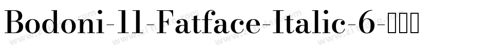 Bodoni-11-Fatface-Italic-6字体转换