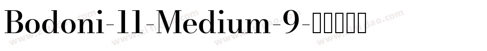 Bodoni-11-Medium-9字体转换