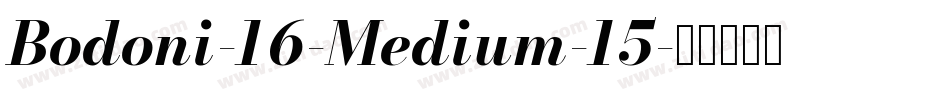 Bodoni-16-Medium-15字体转换