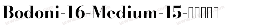 Bodoni-16-Medium-15字体转换