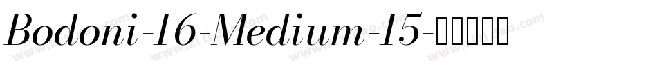 Bodoni-16-Medium-15字体转换