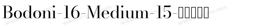 Bodoni-16-Medium-15字体转换