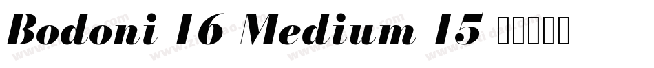 Bodoni-16-Medium-15字体转换