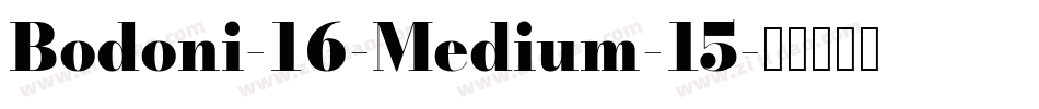 Bodoni-16-Medium-15字体转换