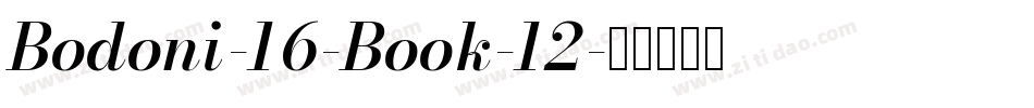 Bodoni-16-Book-12字体转换
