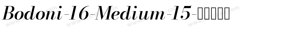Bodoni-16-Medium-15字体转换