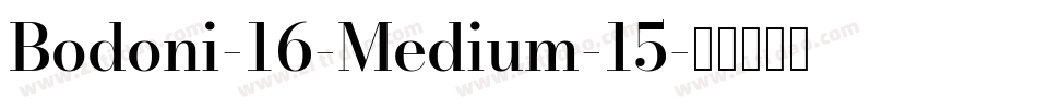Bodoni-16-Medium-15字体转换