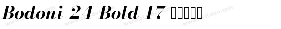 Bodoni-24-Bold-17字体转换