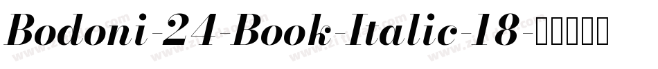 Bodoni-24-Book-Italic-18字体转换