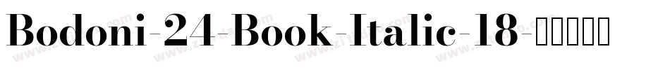 Bodoni-24-Book-Italic-18字体转换