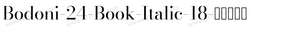Bodoni-24-Book-Italic-18字体转换