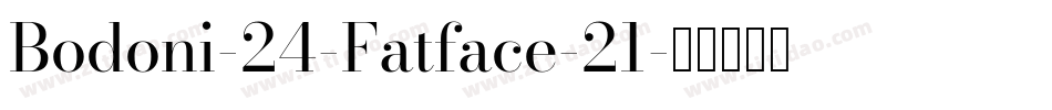 Bodoni-24-Fatface-21字体转换