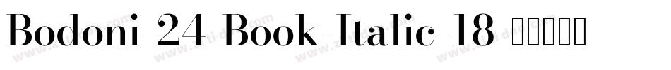Bodoni-24-Book-Italic-18字体转换