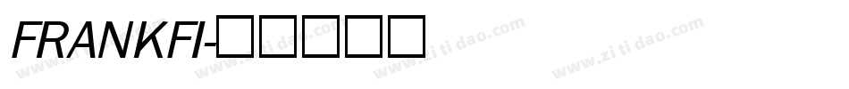 FRANKFI字体转换