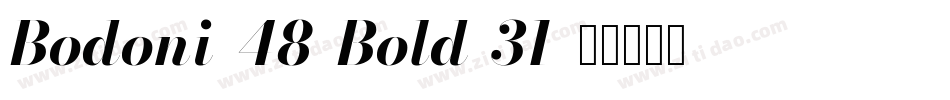 Bodoni-48-Bold-31字体转换