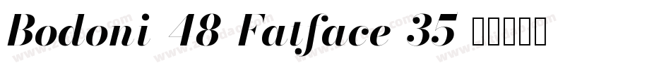 Bodoni-48-Fatface-35字体转换